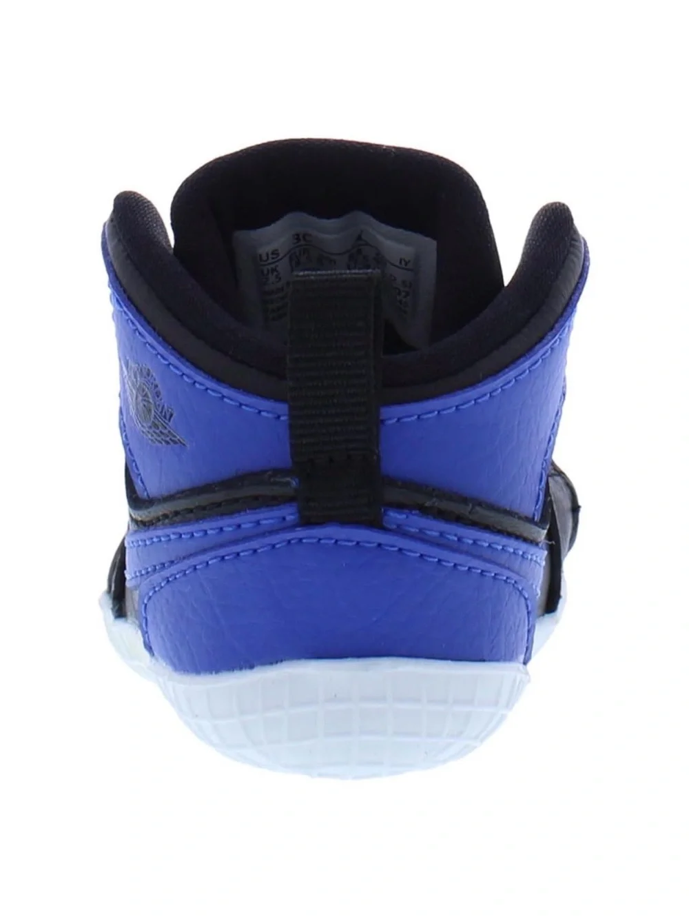Nike Baby Blue and Black Jordan 1 Crib Shoe